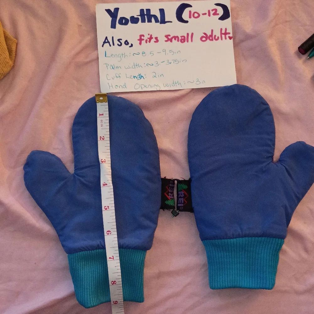 Blue Kids Mittens